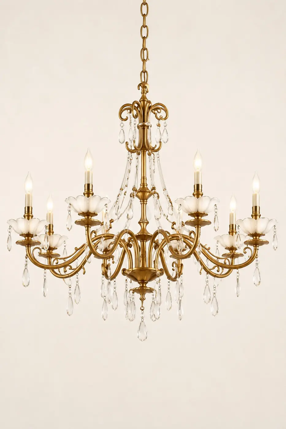 Classic gold crystal chandelier